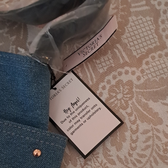 Victoria's Secret Denim Blue Tote - Picture 2 of 5